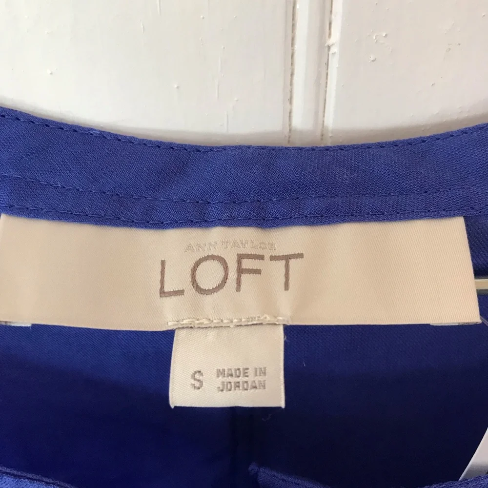 LOFT blue sheer cover up, NWT, women’s small - Picture 6 of 8